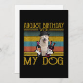 誕生日威厳があると私のピ素晴らしレネー犬2020 シーズンカード (正面/裏面)