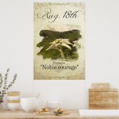 誕生日威厳があるの花18日「エーデルワイス」 ポスター (キッチン)