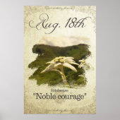 誕生日威厳があるの花18日「エーデルワイス」 ポスター (正面)