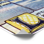 誕生日威厳があるガールアットザビーチ ポスター (角)