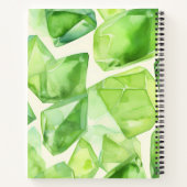 誕生日威厳がある又は記念日名前をカスタムする ノートブック (裏面)