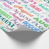 誕生日威厳がある月 ラッピングペーパー (角)