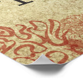 誕生日威厳がある花11日「ゼラニウム」 ポスター (角)