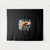 誕生日娘のキリン・ママとおそろいの家族L タペストリー (正面(横))