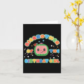 誕生日娘の兄 メロン家族マッチ カード (黄色い花)