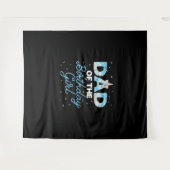 誕生日娘の父 - ユニコーンドーナツ 大人になれ ファ タペストリー (正面(横))