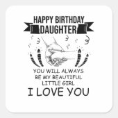 誕生日娘 スクエアシール (正面)