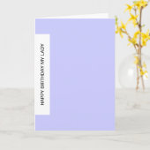 誕生日婦人 カード (黄色い花)