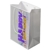 誕生日媒体抱き枕 ミディアムペーパーバッグ (裏面アングル)