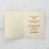 誕生日子供へカード最も恐竜を愛する カード (内部)