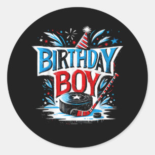 誕生日子供へギフトボーイズ誕生日ボーイアイスH ラウンドシール