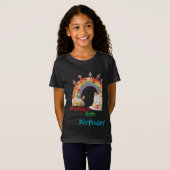 誕生日子供へ子供のパーティーフローラ虹 Tシャツ (正面フル)