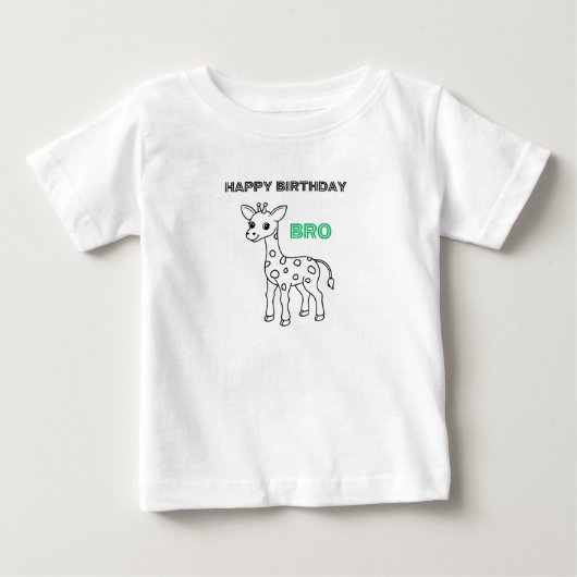 誕生日子供へTシャツ ベビーTシャツ (正面)
