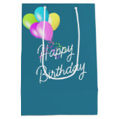 誕生日子猫入り糸玉 ミディアムペーパーバッグ (裏面)