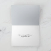 誕生日子猫霜の降りた窓ハート カード (内部)