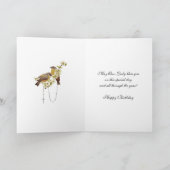 誕生日宗教的な私たちの女性ファティマヴァージンメアリー カード (内部)