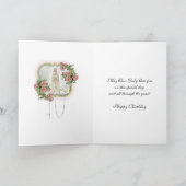 誕生日宗教的な私たちの女性ファティマヴァージンメアリー カード (内部)