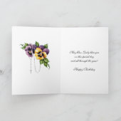 誕生日宗教的な私たちの女性ファティマヴァージンメアリー カード (内部)