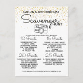 誕生日宝探しゲーム 子供のフィエスタパーティー 案内ポストカード (正面)