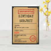 誕生日対象者 楽しいスパイの誕生日 カード (黄色い花)