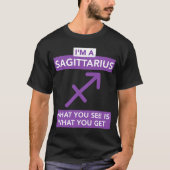 誕生日射手座占星術の星占Bday W Tシャツ (正面)