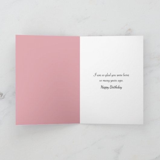 誕生日小さな女の子オンさくらんぼツリースイング カード (内部)