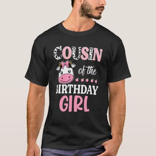 誕生日少女のいとこの農場の納屋の誕生日 Tシャツ (正面)