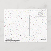 誕生日少年に！ ポストカード (裏面)