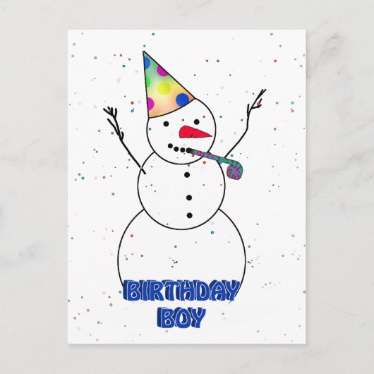 誕生日少年に！ ポストカード (正面)