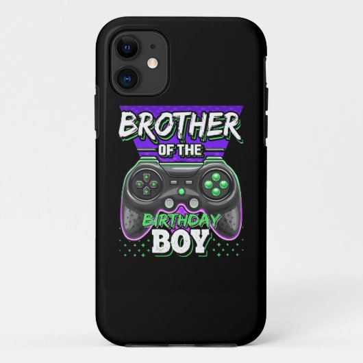 誕生日少年の兄弟マッチングビデオゲーム Case-Mate iPhoneケース (裏面)