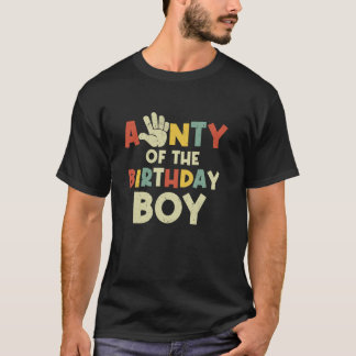 誕生日少年のAunty Hi 5歳5日 Tシャツ
