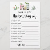 誕生日少年への願い (正面)