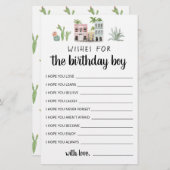 誕生日少年への願い (正面/裏面)