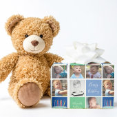 誕生日少年フォトコラージュテンプレートかわいい子供 ラッピングペーパー