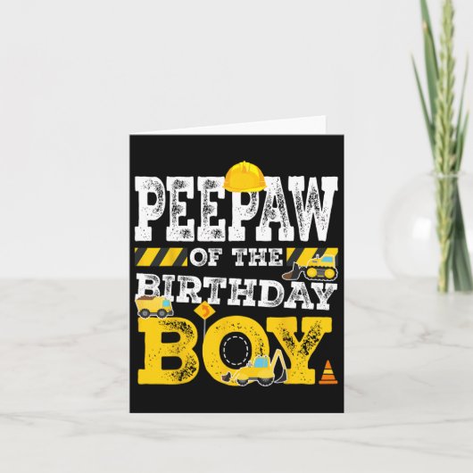 誕生日少年マッチング家族構成のAw カード (正面)