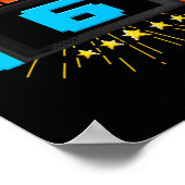 誕生日少年レベル6ロック解除ビデオゲーム6年Ol ポスター (角)