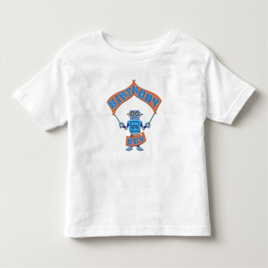 誕生日少年ロボット トドラーTシャツ (正面)