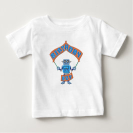 誕生日少年ロボット ベビーTシャツ