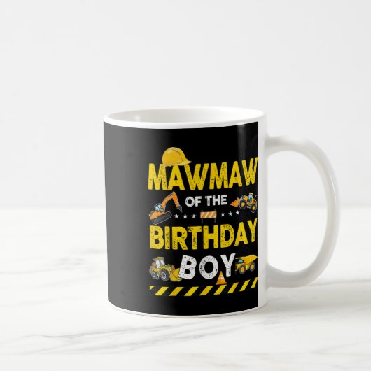 誕生日少年建築労働者のBirのMawmaw コーヒーマグカップ (右)