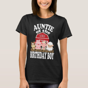 誕生日少年農業動物の叔母B日P Tシャツ