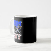 誕生日少年野球ソフトボール母のママ コーヒーマグカップ (正面左)