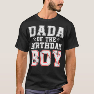 誕生日少年野球選手ファミリーThのDada Tシャツ