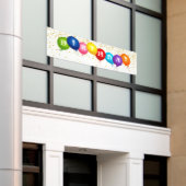 誕生日屋外バナー 横断幕 (ビルの外側)