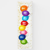 誕生日屋外バナー 横断幕 (縦)