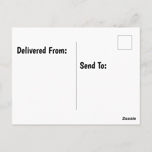 誕生日帽子付きのトイレットペーパー ポストカード (裏面)