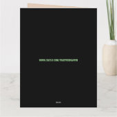 誕生日年老いた挨拶おもしろいカード カード (裏面)