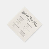 誕生日年間トリビアゲームパーティーナプキンス スタンダードカクテルナプキン (角)