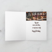 誕生日年齢とワインのおもしろい カード (内部)