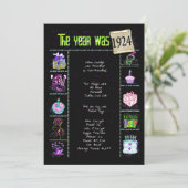 誕生日年1924招待状 招待状 (スタンド正面)