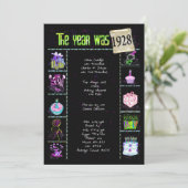 誕生日年1928招待状 招待状 (スタンド正面)